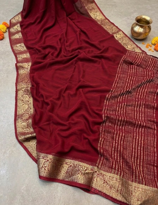 Elegance Redefined: Pure Chiffon Jacquard Collection